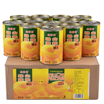 桃顺意黄桃罐头整箱砀山新鲜水果罐头休闲食品 黄桃罐头425g*6罐
