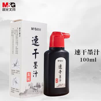 晨光(M&G)文具100ml高级速干墨汁 创作墨汁 文房四宝学生书法绘画墨水练字开学礼物 单瓶装AICW8805