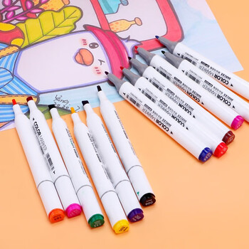 宝克(BAOKE)MP2933-36双头马克笔三角笔杆酒精油性学生美术绘画儿童涂鸦设计笔36色装水彩笔 宝克(BAOKE)MP2933-36双头马克笔三角笔杆酒精油性学生美术绘画儿童涂鸦设计笔36色装水彩笔