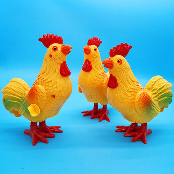 酷小智上弦发条玩具跳跳大公鸡仿真动物学爬男女孩14周岁网红大公鸡3