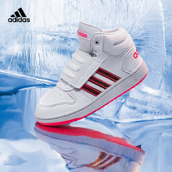 adidas阿迪达斯官网HOOPS MID 2.0 I中帮婴童篮球鞋FW7609 白色/亮光粉红/粉色25.5(150mm)【图片价格品牌报价】-京东