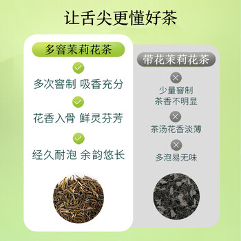 京东京造鲜来多茉莉花茶特级浓香型250g罐装毛尖茶叶茶叶自营礼盒送礼