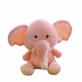 毛绒玩具软体睡觉安抚玩偶布娃娃粉色女生myfs粉色大象38厘米抱着很棒