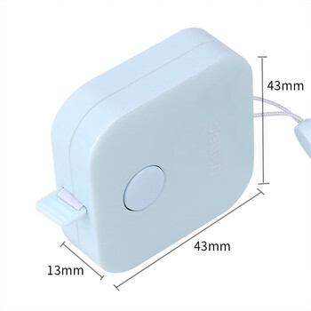 得力(deli)迷你皮卷尺 1.5米卷尺测量三围身高随身尺迷你皮尺 自动卡位 颜色随机 79650