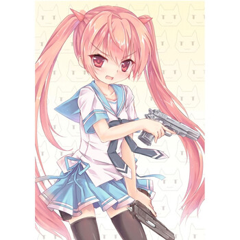 狼天影 绯弹的亚里亚海报墙贴画远山金次动漫二次元超大高清学生宿舍