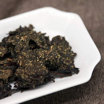 泾渭茯茶黑茶 中秋节礼盒 咸阳茯茶 陕西特产 金花茯砖茶 贡金礼盒950g