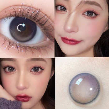美瞳2片装凡尔赛星星眼美瞳半年抛彩色隐形眼镜近视带度数大小直径142