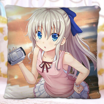 charlotte夏洛特友利奈绪抱枕方形双面照片靠垫学生午休礼物定制1345x