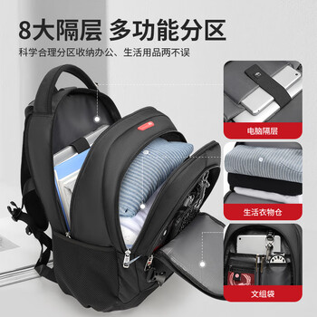 CROSSGEAR瑞士军士刀双肩背包男15.6吋笔记本电脑包商务大容量差旅书包学生 CROSSGEAR瑞士军士刀双肩背包男15.6吋笔记本电脑包商务大容量差旅书包学生