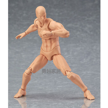 figma 人体模型 figma素体美术人体模型玩具日本人偶关节可动成人绘画肌肉shf素体