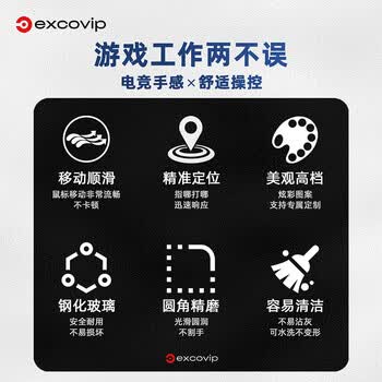 宜适酷(EXCO)小号光伏玻璃鼠标垫子 电竞京游戏办公用品东电脑周边自笔记本营FPS顺滑硬质耐用0087 宜适酷(EXCO)小号光伏玻璃鼠标垫子 电竞京游戏办公用品东电脑周边自笔记本营FPS顺滑硬质耐用0087