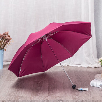天堂伞 碰击布三折晴雨伞 307E 天堂伞 碰击布三折晴雨伞 307E
