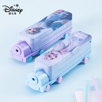 迪士尼(Disney)小学生文具盒 双层大容量笔盒 创意多功能火车头铅笔盒女孩儿童学习用品 冰雪奇缘DM29175F2 迪士尼(Disney)小学生文具盒 双层大容量笔盒 创意多功能火车头铅笔盒女孩儿童学习用品 冰雪奇缘DM29175F2