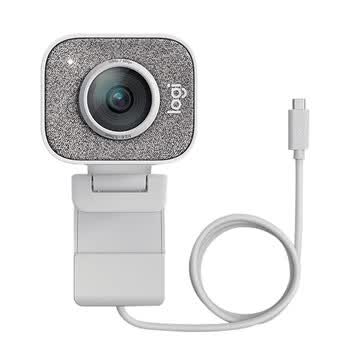 罗技（Logitech） StreamCam 高清摄像头家用网课台式电脑1080P视频会议网络摄像头 白色 