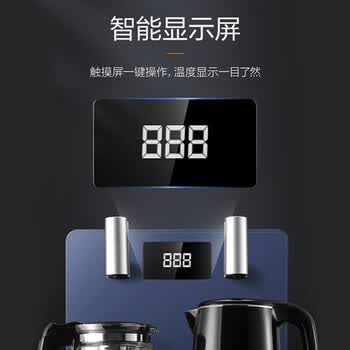 苏泊尔（SUPOR）ZMD安心系列 大尺寸显示 大容量玻璃泡茶壶 1.0L无缝双层防烫水壶 蒸汽挡板茶吧机SW-CBJ07