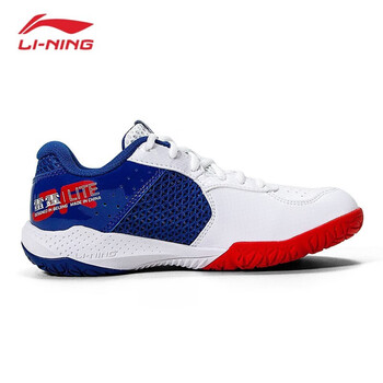 李宁（LI-NING）童鞋羽毛球鞋男女大童雷霆Junior耐磨透气专业运动鞋