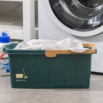 侑家良品平板拖把桶12L长方形拖把拖地水桶手提式免手洗胶棉拖把涮墩布桶