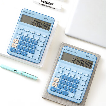 齐心(Comix)语音计算器 12位大屏桌面计算机 办公/学习用品 高颜值简约时尚 蓝C-1376 齐心(Comix)语音计算器 12位大屏桌面计算机 办公/学习用品 高颜值简约时尚 蓝C-1376