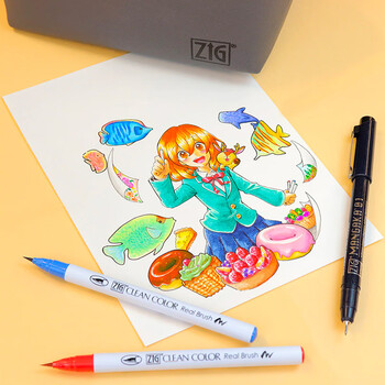 吴竹(KURETAKE)毛笔式彩色水彩笔套装圣诞礼物儿童画画笔小学生用绘画漫画美术生专用彩色毛笔 RBCN160/39v 吴竹(KURETAKE)毛笔式彩色水彩笔套装圣诞礼物儿童画画笔小学生用绘画漫画美术生专用彩色毛笔 RBCN160/39v