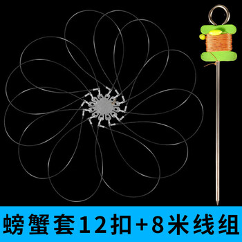 武汉天元邓刚钓螃蟹神器螃蟹套螃蟹圈钓蟹套装工具大闸蟹毛蟹青蟹专用