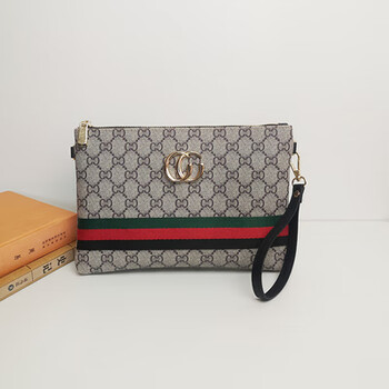 kuqidaishu酷奇品牌品春季手拿包男女夹包斜挎包大容量钱包潮 绿色横