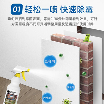 雅彩洁(YACAIJIE)墙体除霉剂浴室白墙面去霉斑霉菌清洁剂 冰箱木材除霉啫喱 雅彩洁(YACAIJIE)墙体除霉剂浴室白墙面去霉斑霉菌清洁剂 冰箱木材除霉啫喱