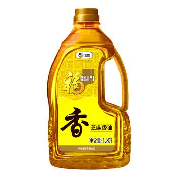 福临门 食用油 压榨芝麻油1.8l 凉拌调味烹饪火锅 中粮出品