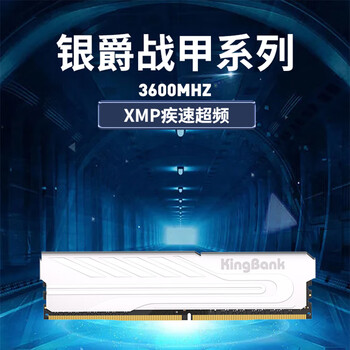 金百达（KINGBANK）16GB DDR4 3600 台式机内存条 银爵 C18 适配黑神话悟空