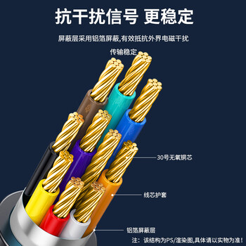 丰应子 RS232串口公对母连接线 DB9(公)/DB9(母) COM线 公对母延长线 直通线 黑色2米 FYZ-WK14C