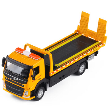 闻西沃尔沃交通清障拖吊车救援运输卡车儿童仿真合金工程汽车模型玩具