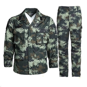 加厚耐磨劳保服 春秋季纯棉 野外迷彩军训服 黄迷彩款 橄榄绿迷彩 180