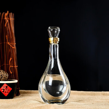 君撷500毫升装玻璃酒瓶自酿酒瓶大肚白酒瓶空瓶原浆酒纸盒纸箱套装瓶