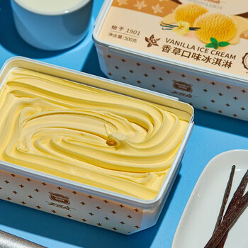 美登高500g盒装冰淇淋 比利时纯脂巧克力 醇厚香草多种口味冰激凌随心