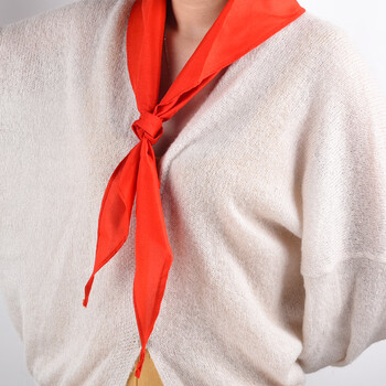 递乐 小学生少先队员红领巾布质柔软国标1.2米红领巾学生用品单条装  5326