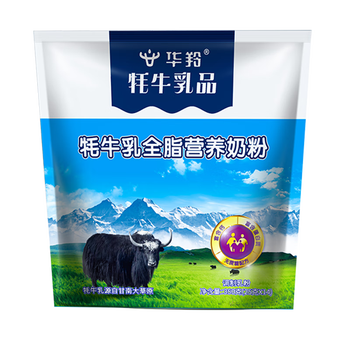 华羚(hualing)牦牛乳全脂营养奶粉成人孕妇中老年儿童学生绿色天然350