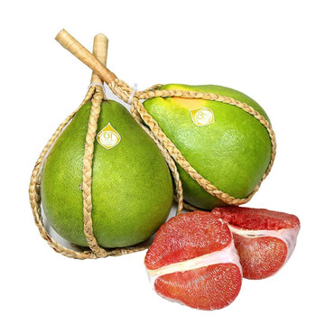 泰国红宝石柚子泰柚红心青柚新鲜热带水果青皮柚子 精选3颗装