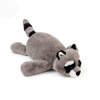 jellycat原创慵懒小狐狸趴趴可爱毛绒玩偶浣熊抱着睡娃娃公仔生日礼物