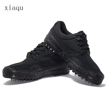 胶鞋男工地解放鞋男黑色保安鞋工地鞋干活鞋军训鞋民工鞋帆布胶鞋迷彩