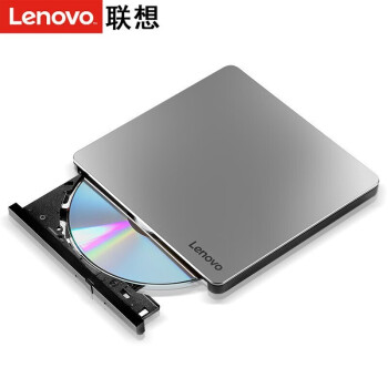 联想（lenovo）外置光驱 8倍速 Type-C/USB双接口外接光驱 移动光驱 CD/DVD刻录机 笔记本台式机通用 DB85金属壳-双接口-黑色