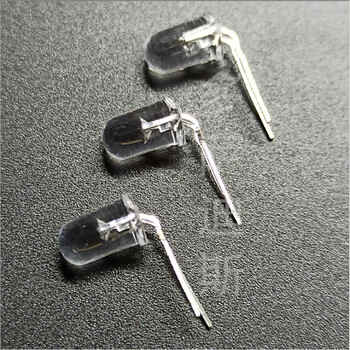 高亮5mm鼠标红灯led灯珠发光二极管f5圆头聚光鼠标红光直插弯脚红色短