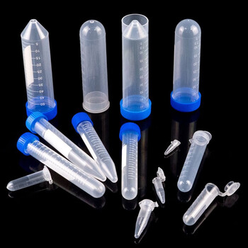 海斯迪克 HK-148 塑料离心管 带刻度EP管种子瓶 尖底/圆底离心管 10ML连盖（200个）