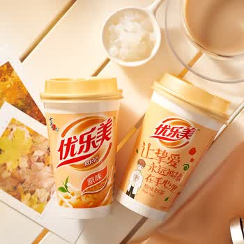 优乐美椰果奶茶80g*8杯640克礼盒箱装 早餐代餐下午茶速溶冲调品饮料