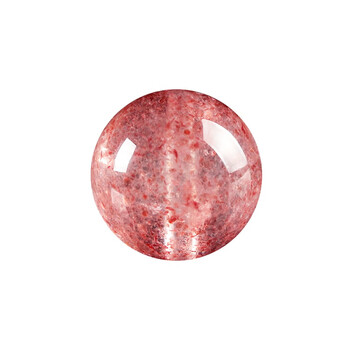 萃百丽(cuibaili)草莓晶珠子红色水晶散珠 手链diy手工串珠材料饰品