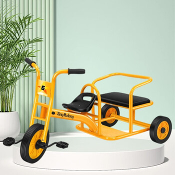 星玛童三轮车儿童带斗多人协作幼教脚蹬车户外运动脚踏玩具车幼儿园