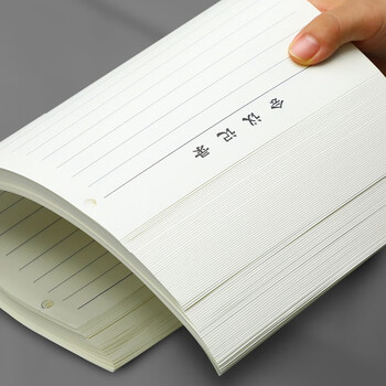 嘉然恒 活页会议记录笔记本子替换内芯 9孔16K仅内芯80张160页/本