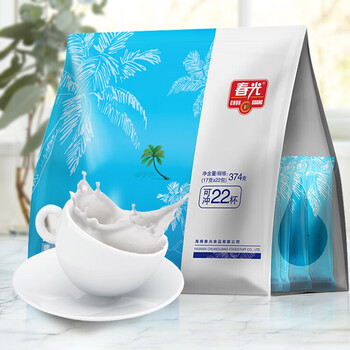 春光食品 海南特产 速溶椰子粉374g 生椰拿铁 咖啡伴侣 椰奶椰汁粉