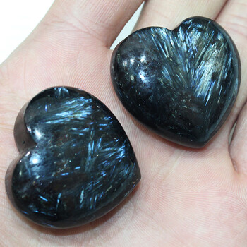 天然水晶石头原矿心形摆件闪电烟花石鱼缸装饰造景儿童宝石雅靓典生日