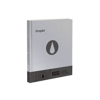 三体周边旗舰店官方周计划加厚硬皮封面二向箔水滴笔记本本子 水滴