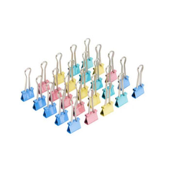 晨光(M&G)文具ABS92743  6号15mm  彩色长尾夹 小号金属票据夹 Eplus系列办公燕尾夹60个/盒 5盒 