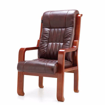 木氏帝王会议椅 实木会议椅 真皮会议椅会客椅 会议室椅子麻将椅 vo2 